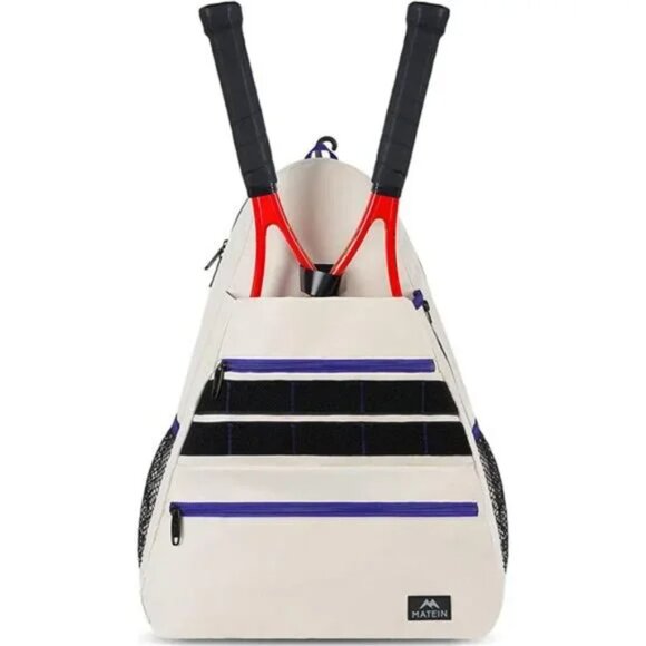 Tennis Bags for Men & Women, Large Waterproof Durable Tennis Backpack - Picture 1 of 7